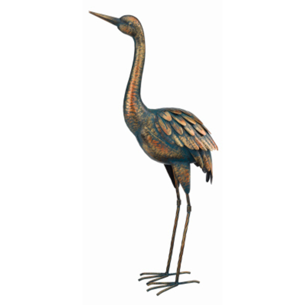 Regal Art & Gift 26.5 in. Patina Crane 11292